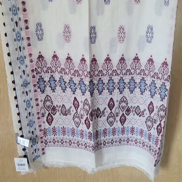 J. Jill Geometric Embroidered Scarf - Picture 6 of 11